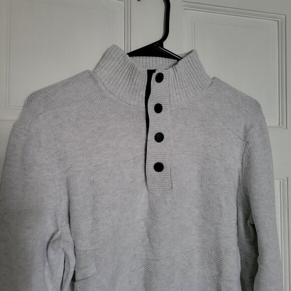 INC International Concepts Men's 1/4 Button Up Sweater - Picture 3 of 5